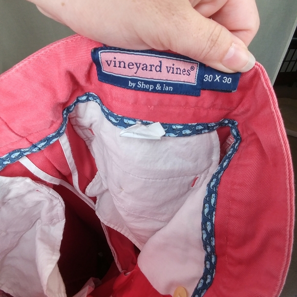 Vineyard Vines Salmon Pink Cotton Pants Size 30x30 - Picture 4 of 6